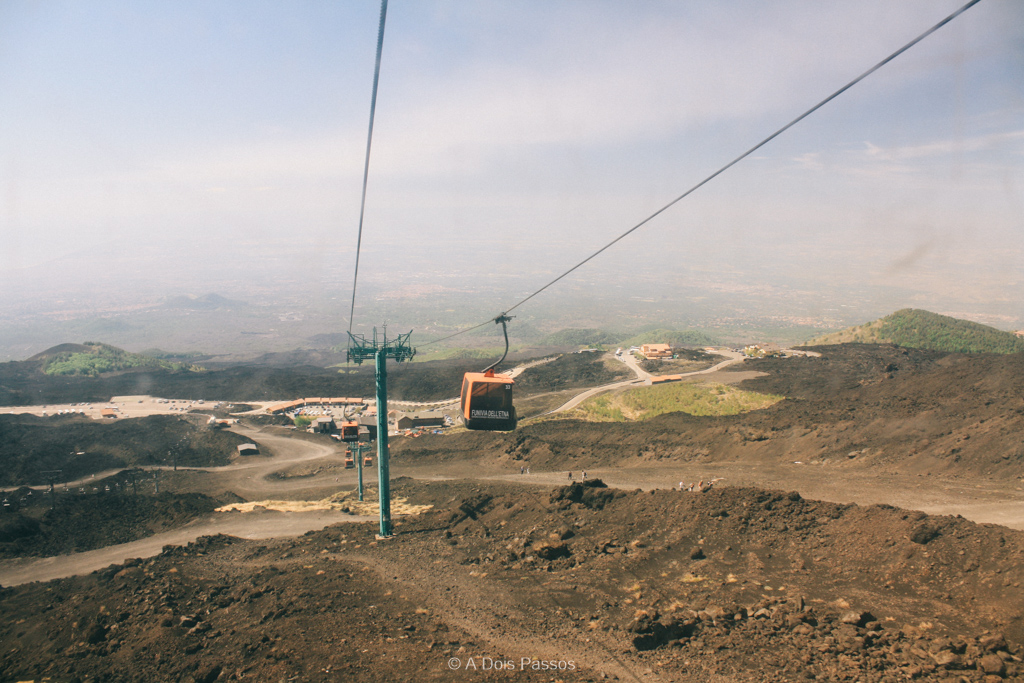 A subida de teleférico leva mais ou menos 10 minutos.
