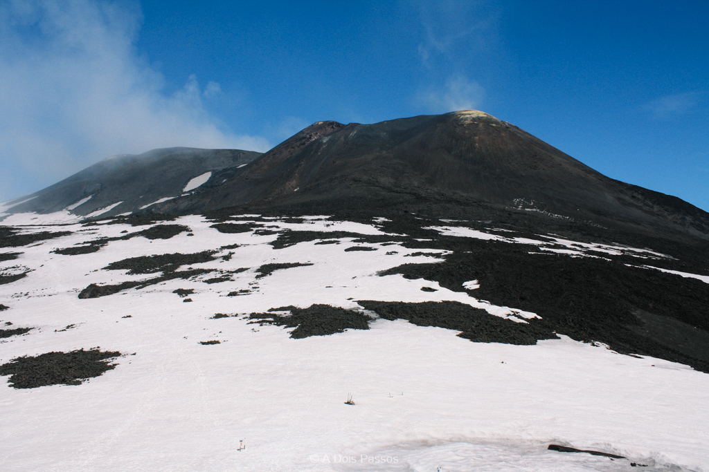 Mesmo na primavera você ainda encontra muita neve.