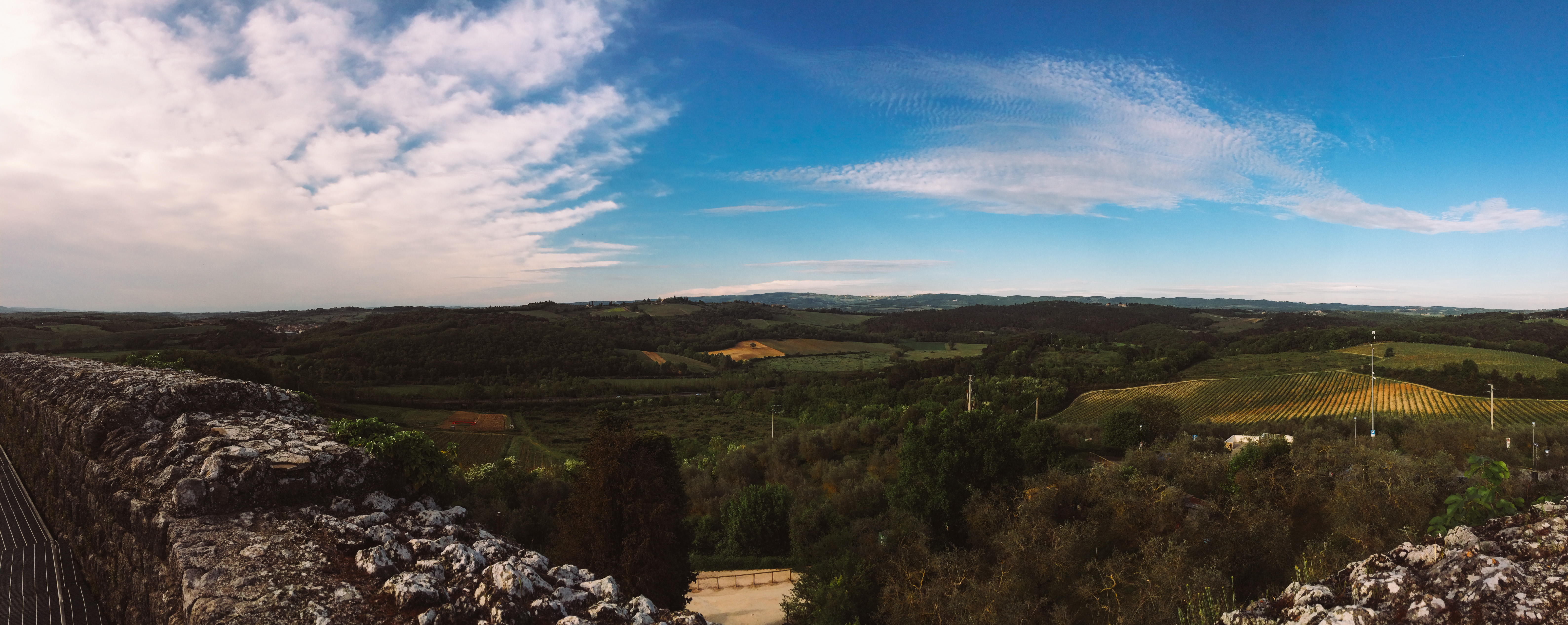 Vista dos campos Toscanos.