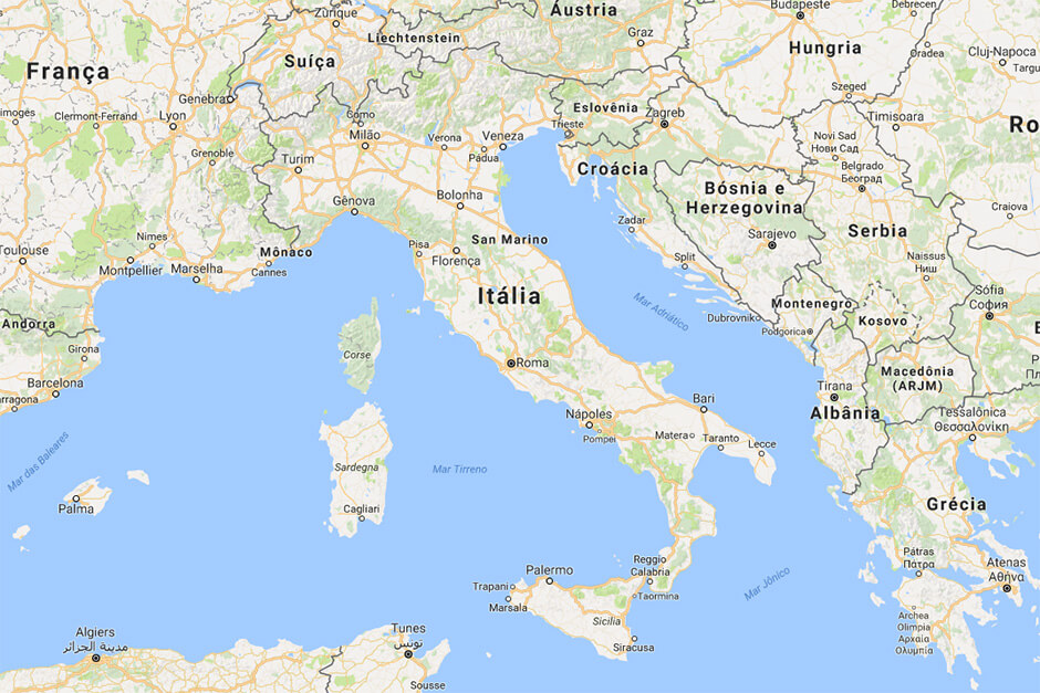 Mapa da Itália